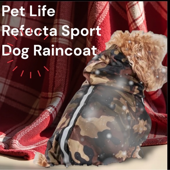 Pet Life Reflecta Sport Rain breaker Dog 🐩RaincoatJacket w/removable hood NWT